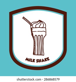 milk shake design, vector illustration eps10 graphic 