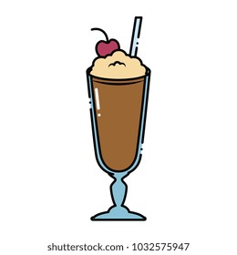 milk shake fresh icon