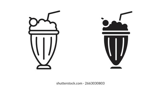 Milchshake Symbol Vektor Design Element Logo Vorlage
