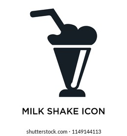 Milk Shake icon vector isolated on white background for your web and mobile app design, Milk Shake logo concept
