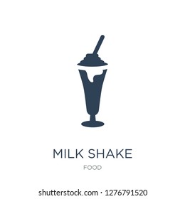 milk shake icon vector on white background, milk shake trendy filled icons from Food collection, milk shake vector illustration