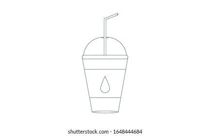Milk shake isolated icon design vector image