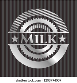 Milk silver shiny badge
