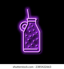 milk smoothie fruit juice food neon light sign vector. milk smoothie fruit juice food illustration
