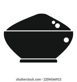 Icono de sopa de leche vector simple. Producción de queso. Alimentos para vacas