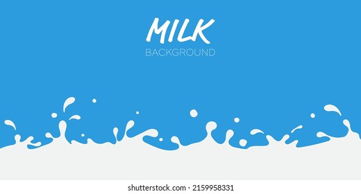 Milk splash background vector illustration