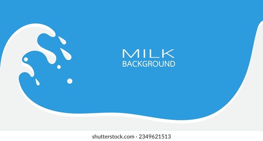 Milk-Splash-Hintergrund, Vektorgrafik