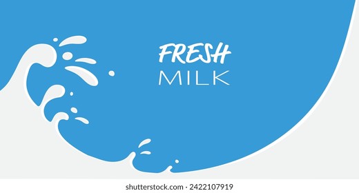 Milk splash background vector illustration