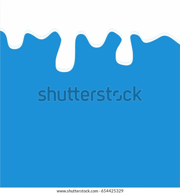 Milk Splash Blue White Background Vector Stock Vector (Royalty Free ...