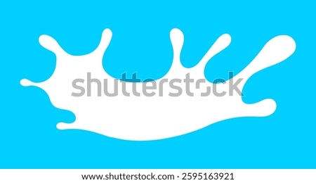 milk splash crown shape, milky splashing, milk simple shape, milk waves, milk splashes for advertising dairy products