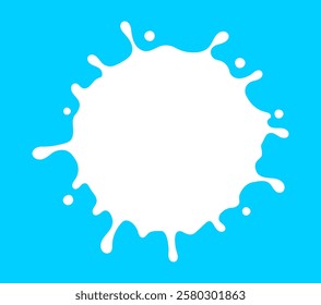 milk splash crown shape, milk simple shape, milk waves, milk splashes for advertising dairy products