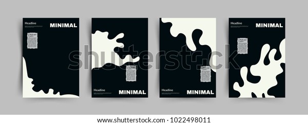 牛乳がはねる 一滴のミルク 表紙 ポスター アルバム チラシデザイン ベクター画像デザイン 白黒 のベクター画像素材 ロイヤリティフリー