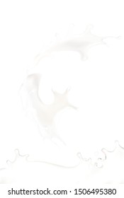 Milk splash drop vector illustration