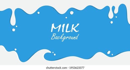 Milk splash frame vector illustration abstract background