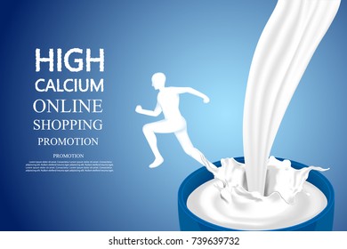 Milk splash, High calcium Milk