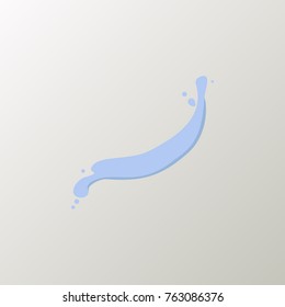 milk splash icon flat isolated on clean background dairy milk splash icon concept sign for your web site, mobile, logo, app and ui design milk splash icon vector illustration