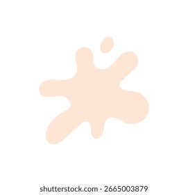 Milk splash icon, paint blot, spot, splash logo concept