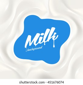 Milk splash illustration. Vector background