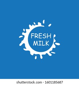 Milk Splash illustration vector template