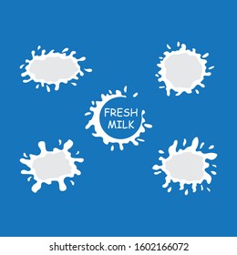 Milk Splash illustration vector template