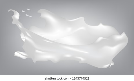 milk splash isolated white background
