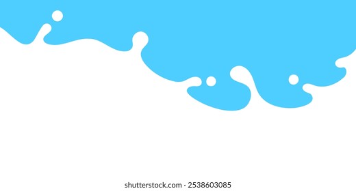 milk splash, milk simple shape for banner background, milk waves, milk splashes for advertising dairy products, vector