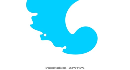 milk splash, milk simple shape for banner background, milk waves, milk splashes for advertising dairy products