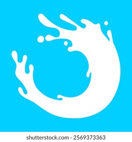 milk splash, milk simple shape for banner background, milk waves, milk splashes for advertising dairy products