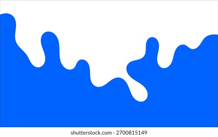 splash de leite, forma simples de leite para fundo de banner, ondas de leite, respingos de leite para produtos láteos de publicidade