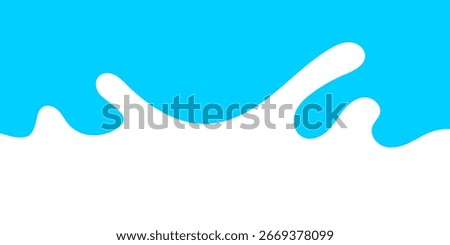 milk splash, milk simple shape for banner background, milk waves, milk splashes for advertising dairy products