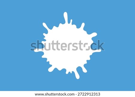milk splash, splatter, liquid, drop, blob, burst. vector illustration