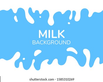 Milk splash vector background. Abstract liquid waves illustration.