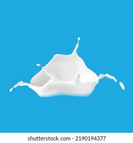 Milk Splash Vector Design Illustration.