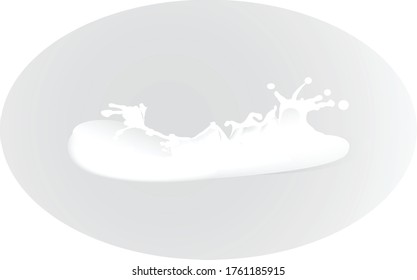 milk splash in vector illustration