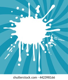 Milk splash vector . Vector illustration