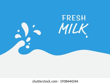 Milk splash vector illustration abstract background