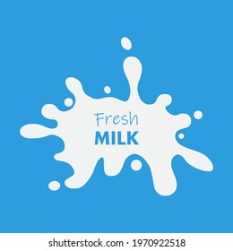 Milk splash vector illustration abstract background