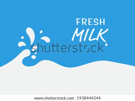 Milk splash vector illustration abstract background