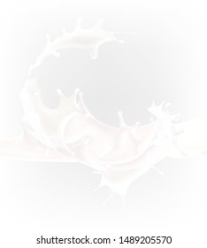 milk splash vector illustration drop