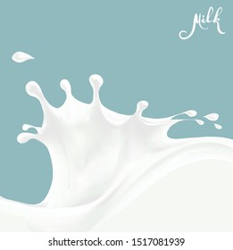 milk splash vector illustration drop