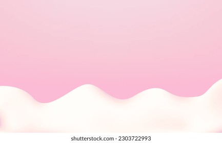 Milk splash vector illustration. strawberry or raspberry milk. Pink Background. Space for displaying products. Vector illustration.