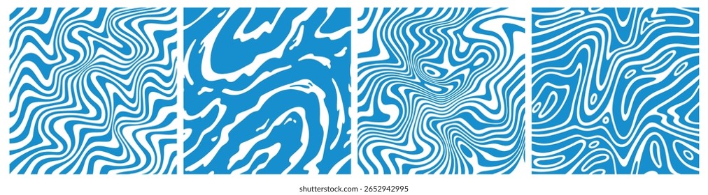 Milk Splash Vector Pattern. Abstract Water Wave Texture. Liquid Melting Drop Shapes. Seamless Milk Backgrounds