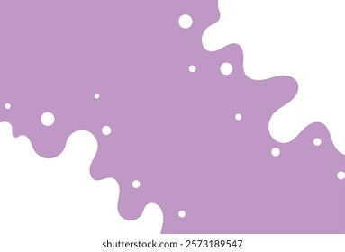 milk splatters background of Modern poster, dynamic splashes and drops. Vector illustration in a flat style of minimalism