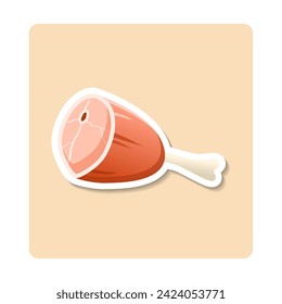 Milk sticker illustration. Triangle, package, cardboard, diary. Editable vector graphic design.