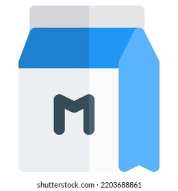 Milk stored in disposable package.