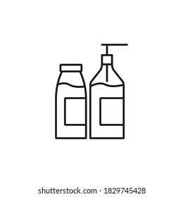 Milk and syrup icon element of coffee icon for mobile concept and web apps. Thin line milk and syrup icon can be used for web and mobile. Premium icon on white background