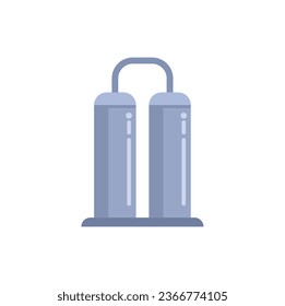 Milk tank factory icon flat vector. Cheese production. Good product isolated