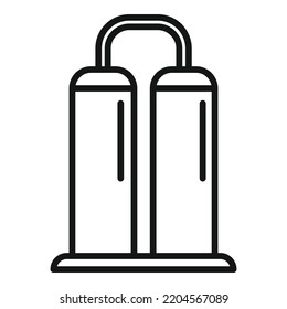 Milk tank factory icon outline vector. Cheese production. Good product