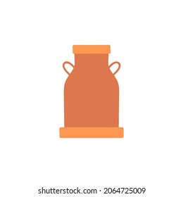 milk tank icon  in color icon, isolated on white background 