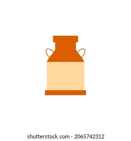 milk tank icon  in color icon, isolated on white background 
